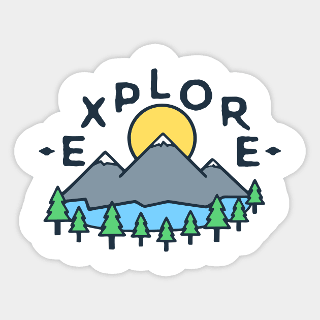 EXPLORE Sticker by Juan726